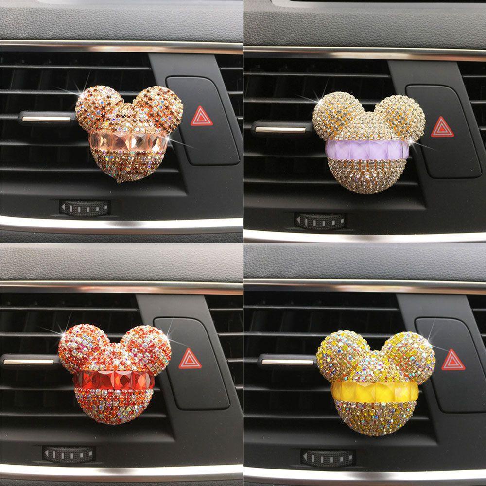 MYRONGVN Kẹp Nước Hoa Hình Đầu Chuột Mickey Trang Trí Mới