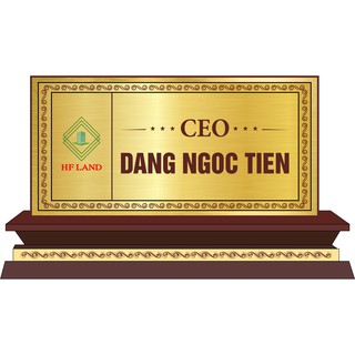 Bảng Tên Gỗ Để Bàn