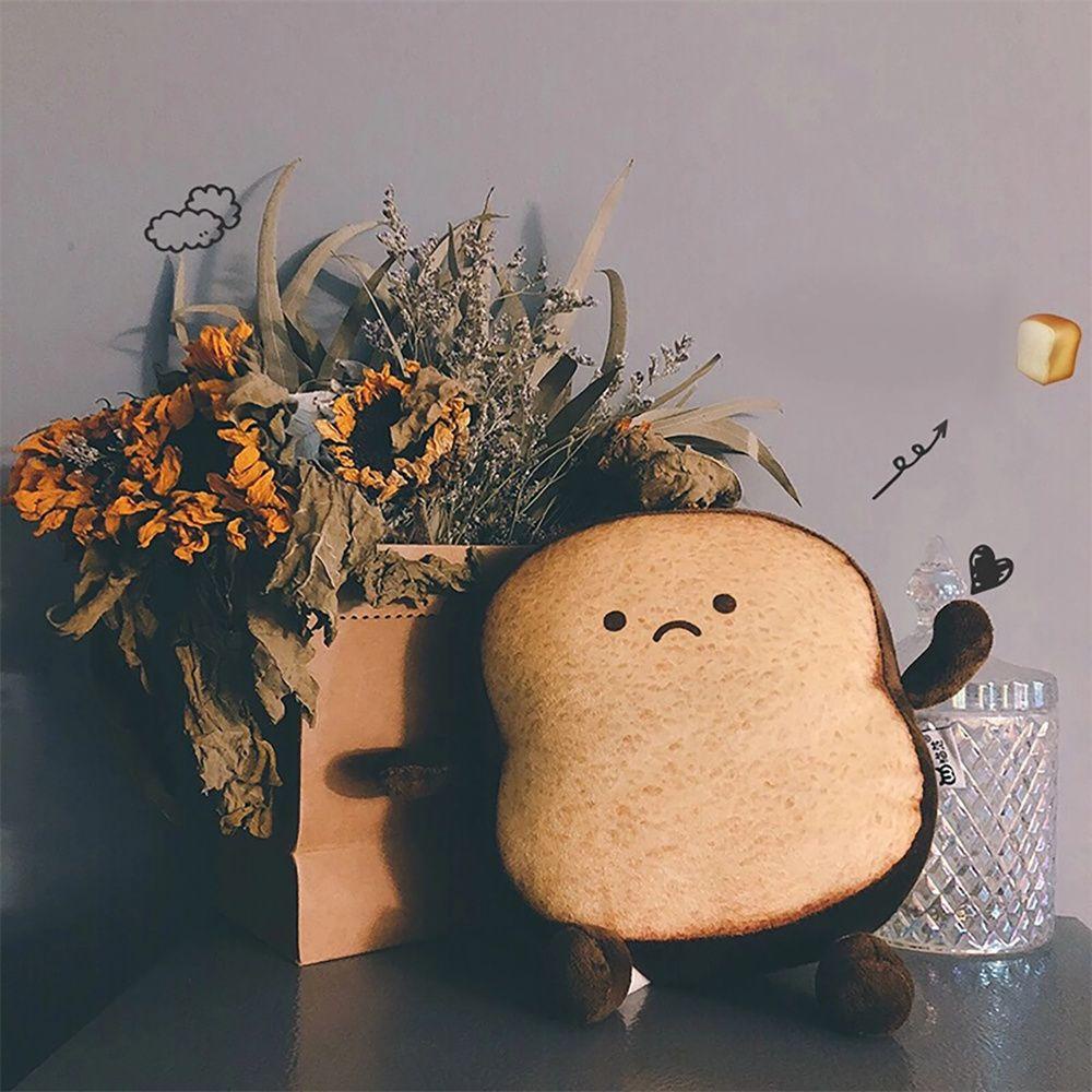 Đồ Chơi Nhồi Bông Hình Bánh Mì Kawai Trang Trí Phòng Ngủ Cho Bé