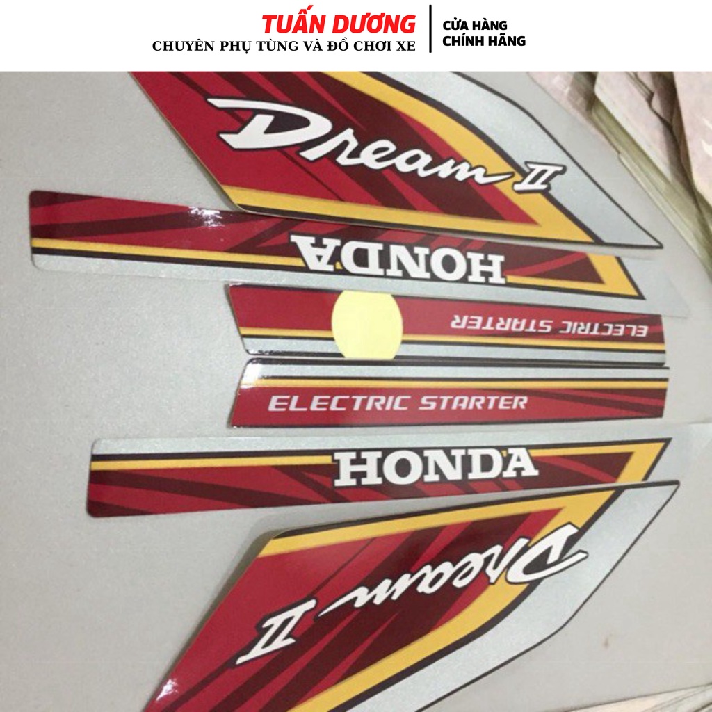 Tem Thái Lửa gắn xe dream - Tem Thái đỏ gắn xe dream Thái và Dream Việt các đời ( LOẠI ĐẸP )