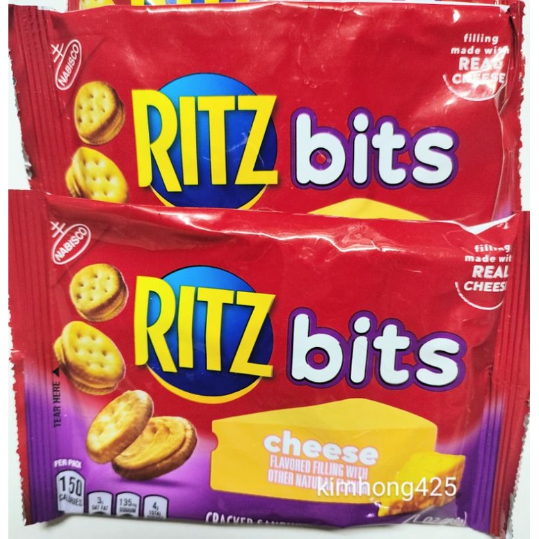 Bánh Ritz bits phô mai Nabisco Mỹ gói 28g, 42g