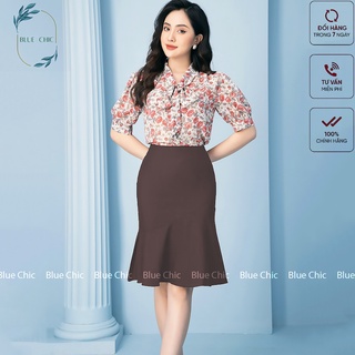 Chân váy nữ đuôi cá cạp cao dáng dài có lớp lót form công sở cao cấp mặc tôn dáng màu đen nâu