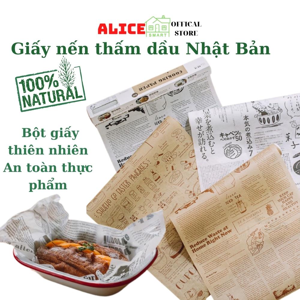 Giấy Nến Thấm Dầu Nhật Bản An Toàn Vệ Sinh Cuộn dài 8M Chống Dính Tốt Giấy Sáp Baking Paper Nướng Bánh - Alicestore