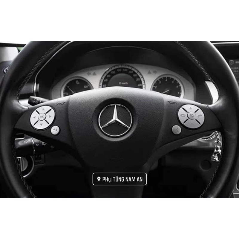 ỐP NÚT VOLANG XE MERCEDES C/E/GLK/GLC