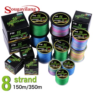 Sougayilang cuộn dây câu cá bện 8 sợi pe 150m 350m 6.0-26.5kg