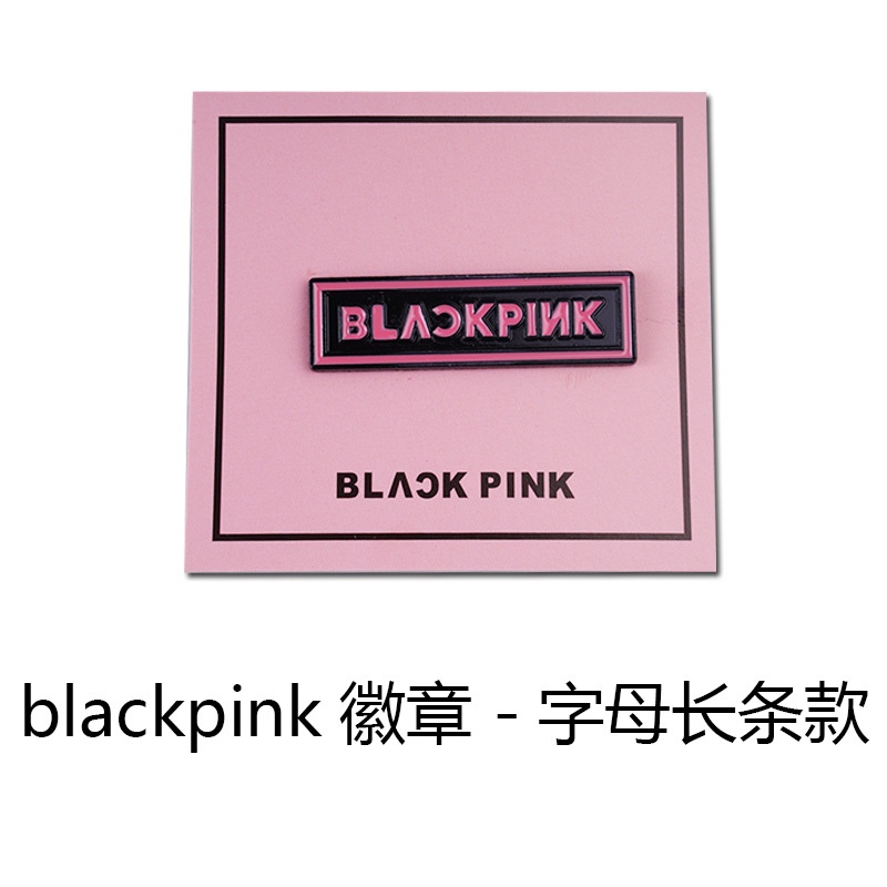 Blackpink Metal Brooch Huy hiệu Chính thức cùng một phong cách Merch Hỗ trợ Blackpink