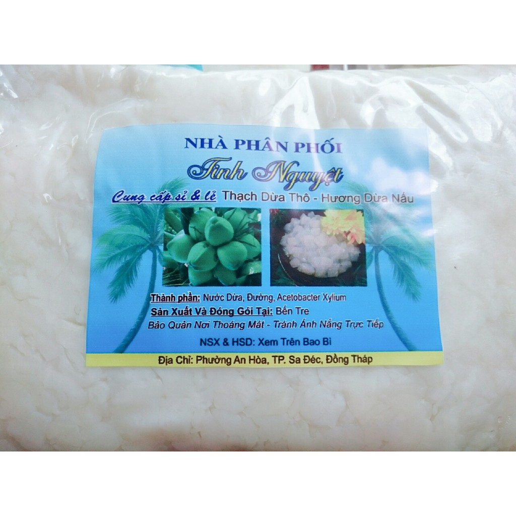 1KG THẠCH DỪA KHÔ (tặng hương dừa tùy chọn)