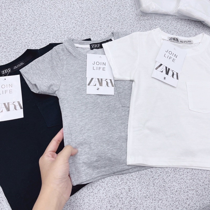 Set 3 áo thun Zara bé trai xuất dư