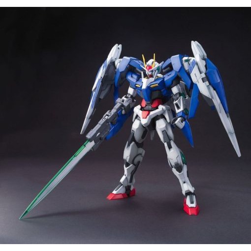 Mô Hình Gundam MG Raiser GN-0000+GNR-010 Tặng đèn LED Tỉ Lệ 1/100 Series 00 Gundam
