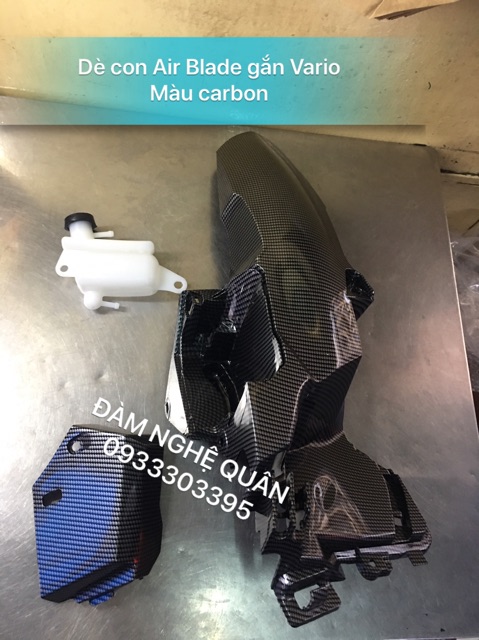 Dè con Air Blade gắn cho Vario 2015-2019 màu carbon hàng Việt Nam loại tốt mới 100% 💰 270,000 VND / bộ 3 món như hình