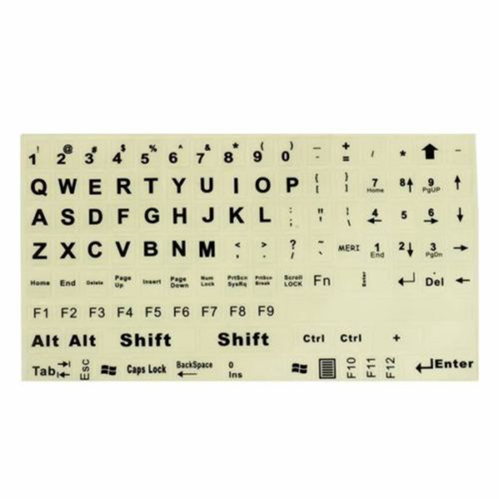 Miếng Dán Dạ Quang Hình Chữ Cái Tiếng Anh Cho Máy Tính | BigBuy360 - bigbuy360.vn