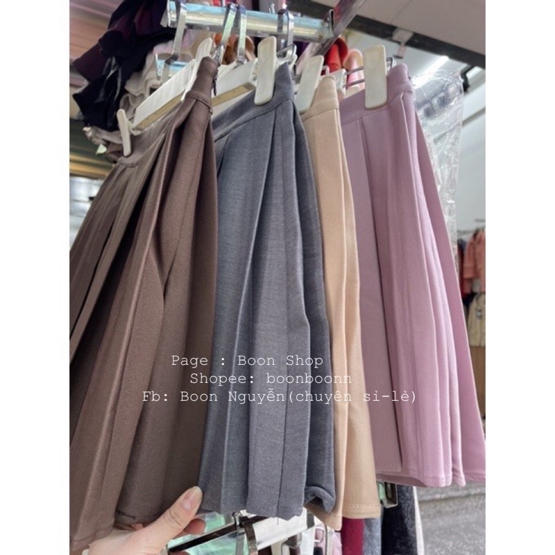 CHÂN VÁY XẾP LY TO CHẤT DÀY DẶN HÀNG QUẢNG CHÂU FROM CHUẨN MS17781
