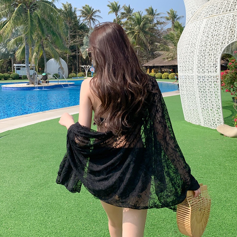 Đồ Bơi Bikini Tắm Biển Hai Mảnh Kèm Khăn | BigBuy360 - bigbuy360.vn