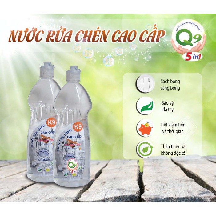 Nước rửa chén EastSun 750ml - tinh dầu quế