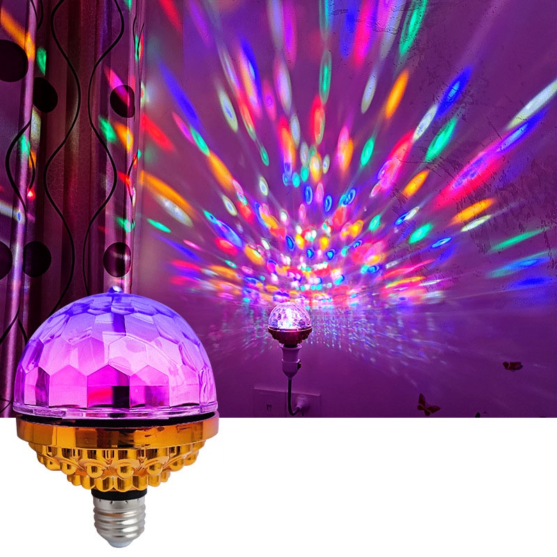 Đèn LED sân khấu tạo hiệu ứng ánh sáng xoay 6W E27