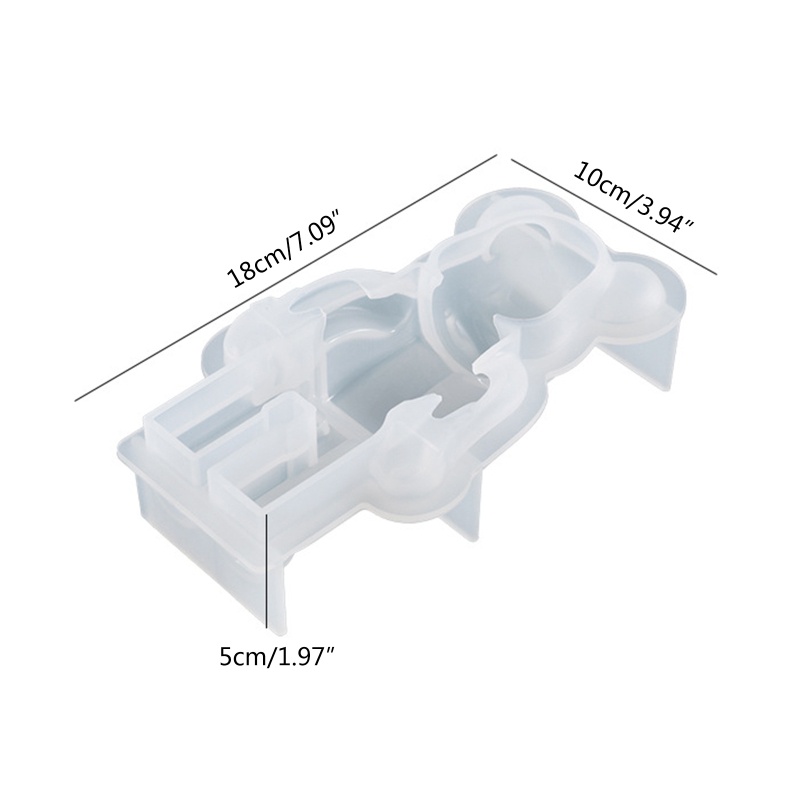 Sa Khuôn Silicon Làm Đồ Trang Sức Hình Gấu Violent 3D Độc Đáo