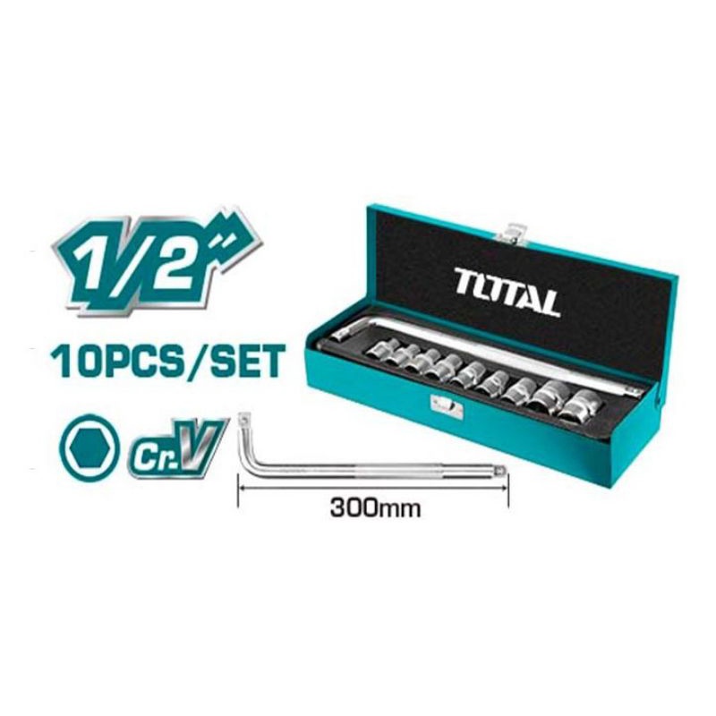 BỘ 10 ĐẦU TUÝP VÀ CẦN L 1/2 TOTAL MODEL: THTL121101