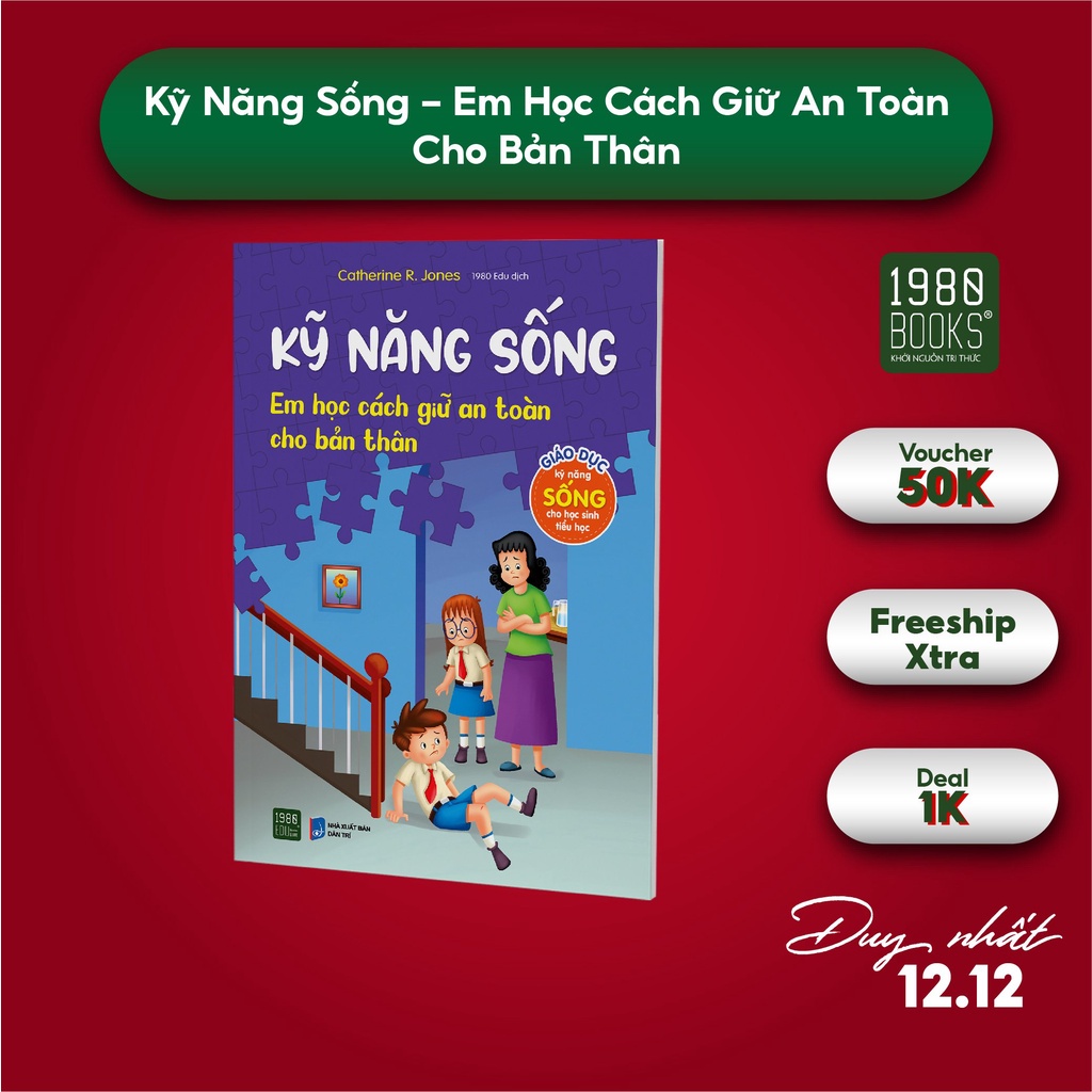 Sách - Kỹ năng sống - Em học cách giữ an toàn cho bản thân - 1980Books