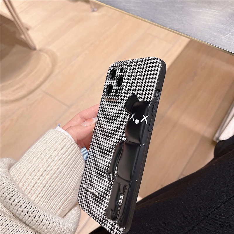 Ốp Điện Thoại In Họa Tiết Houndstooth 3D Thời Trang Cho iPhone13ProMax 12ProMax IX/XS MAX 11PROMAX XR i7/8plus