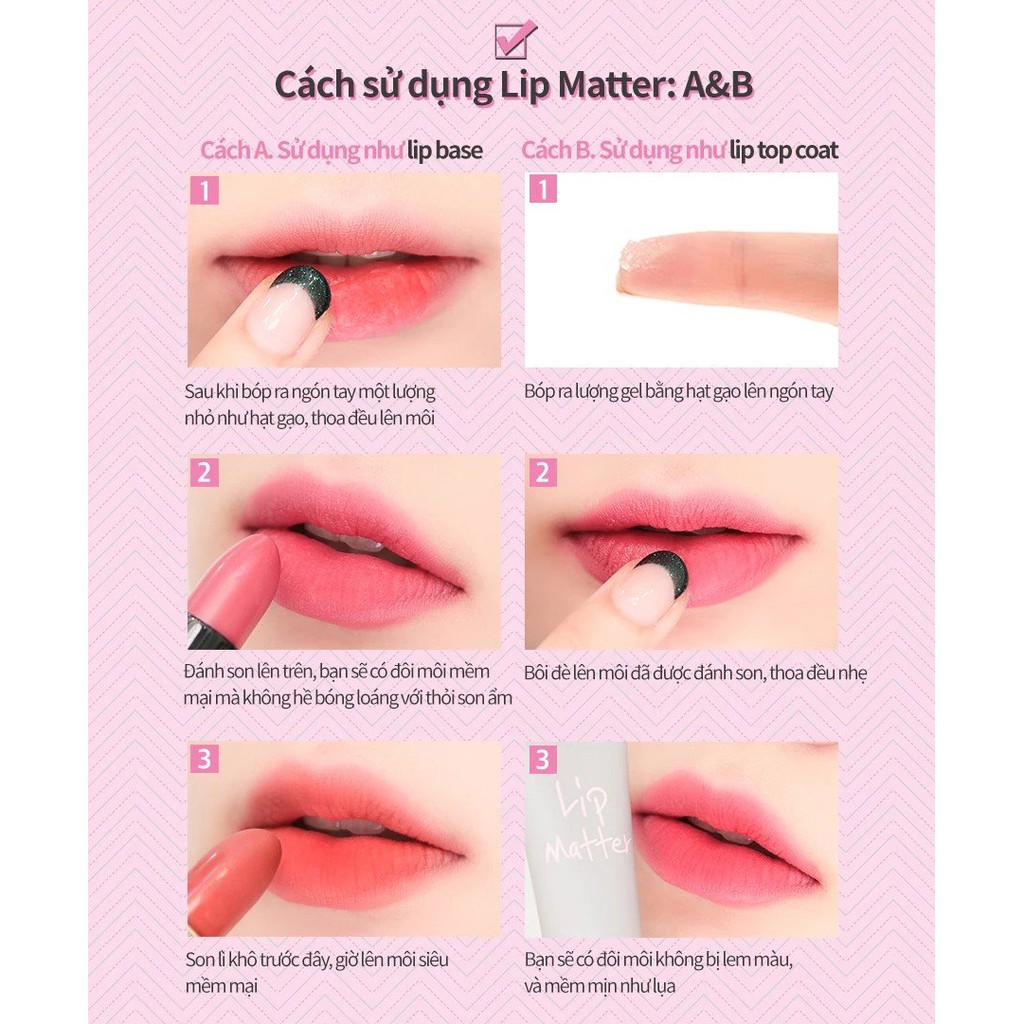 Gel khoá màu son môi romand LIP MATTER 8g - NiNiShop