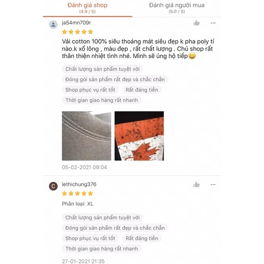 Áo thun Nelly màu Cam size L XL