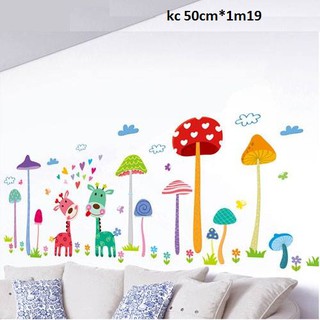 decal dan tường hưu nấm