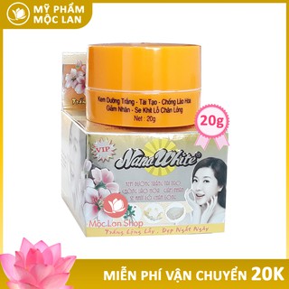 Kem NanoWhite Dưỡng Trắng, Tái Tạo, Chống Lão Hóa, Giảm Nhăn, Se Khít Lỗ Chân Lông 20gr