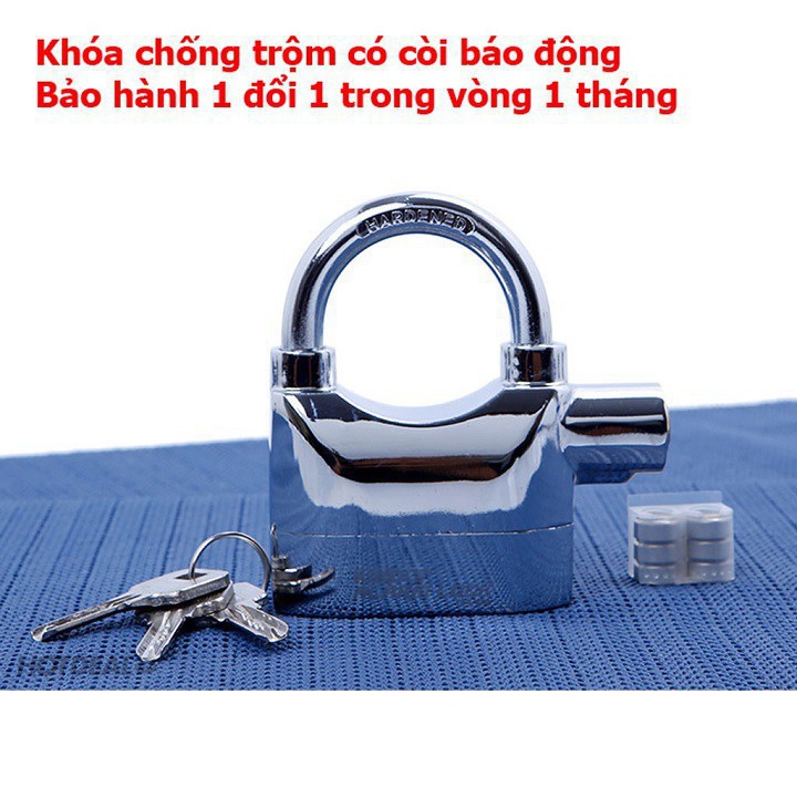 [Hàng sẵn] Khóa Chống Trộm, Khóa Cửa, Xe Máy, Tủ Cho Gia Đình Có Còi Hú Báo Động, Chống Cắt Tuyệt Đối  💖FREESHIP💖