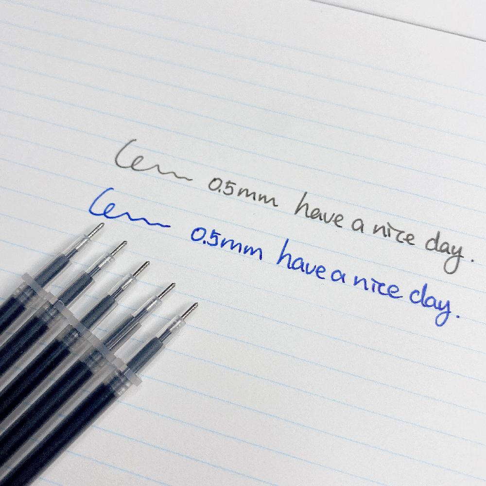 Winzige Bộ 3/10/30 ruột bút bi nước đen ruột bút gel 0.5mm ngòi bút chì kim