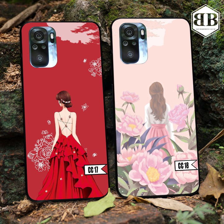 Ốp lưng kính cường lực Xiaomi Redmi Note 10 in hình cho nữ