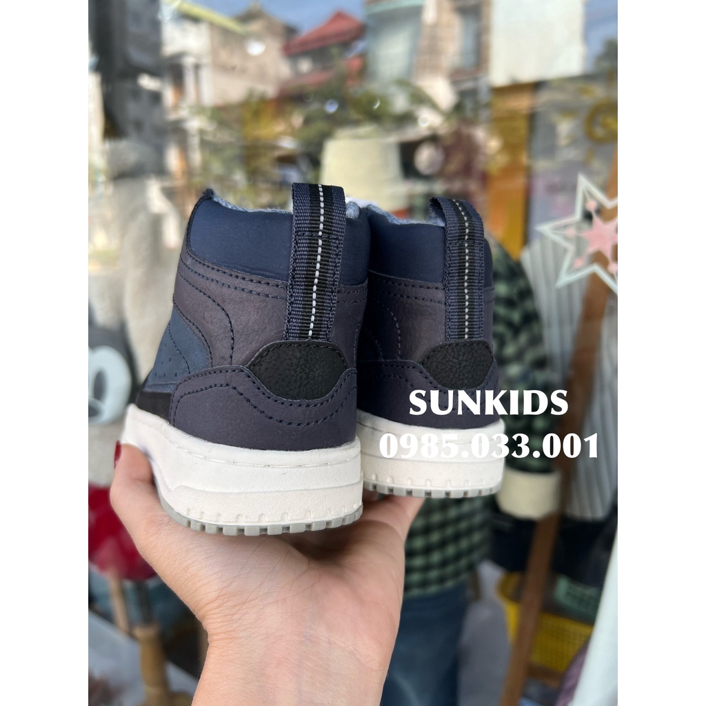 Giày cao cổ ZR xanh than đế trắng