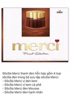 Socola Merci Finest Seclection 250g