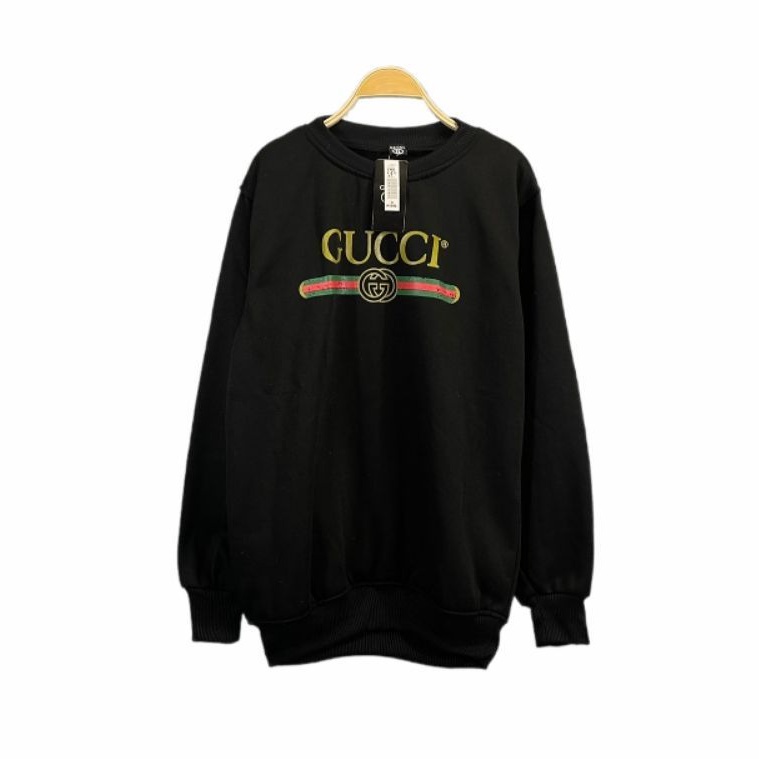 Áo Sweater đen Logo Gucci