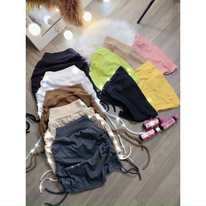 Chân váy dây rút hai bên