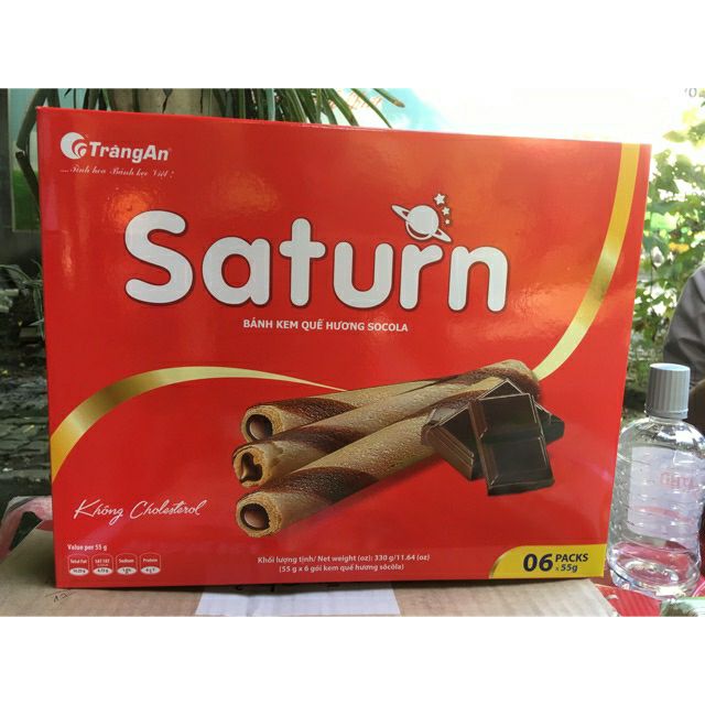 Bánh kem quế hương socola &amp; hương dừa saturn 330g