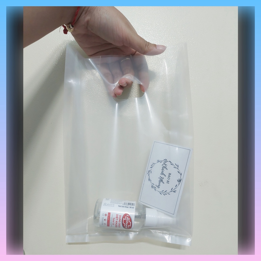 (1KG) TÚI GÓI HÀNG NILONG PE HẠT XOÀI TRONG SUỐT- HÀNG ZIN BÓNG ĐẸP DẺO
