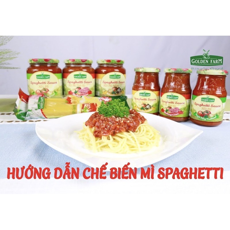 Mì Ý Spaghetti Golden Farm 500g