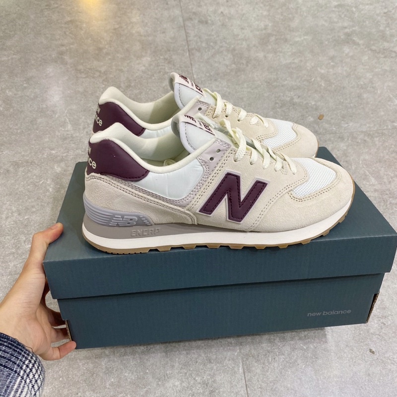 Mocmoc] giày thể thao nb574 kem