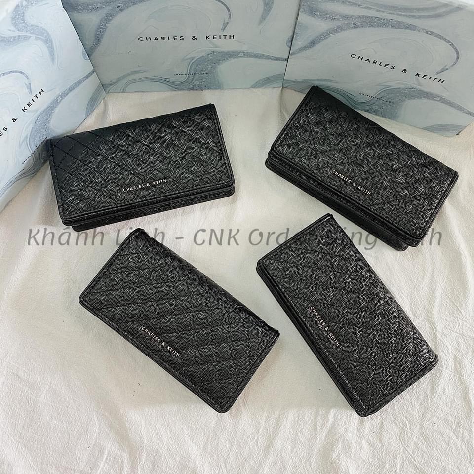 Túi CNK Da Chần Trám Kèm Dây Xích Size 18