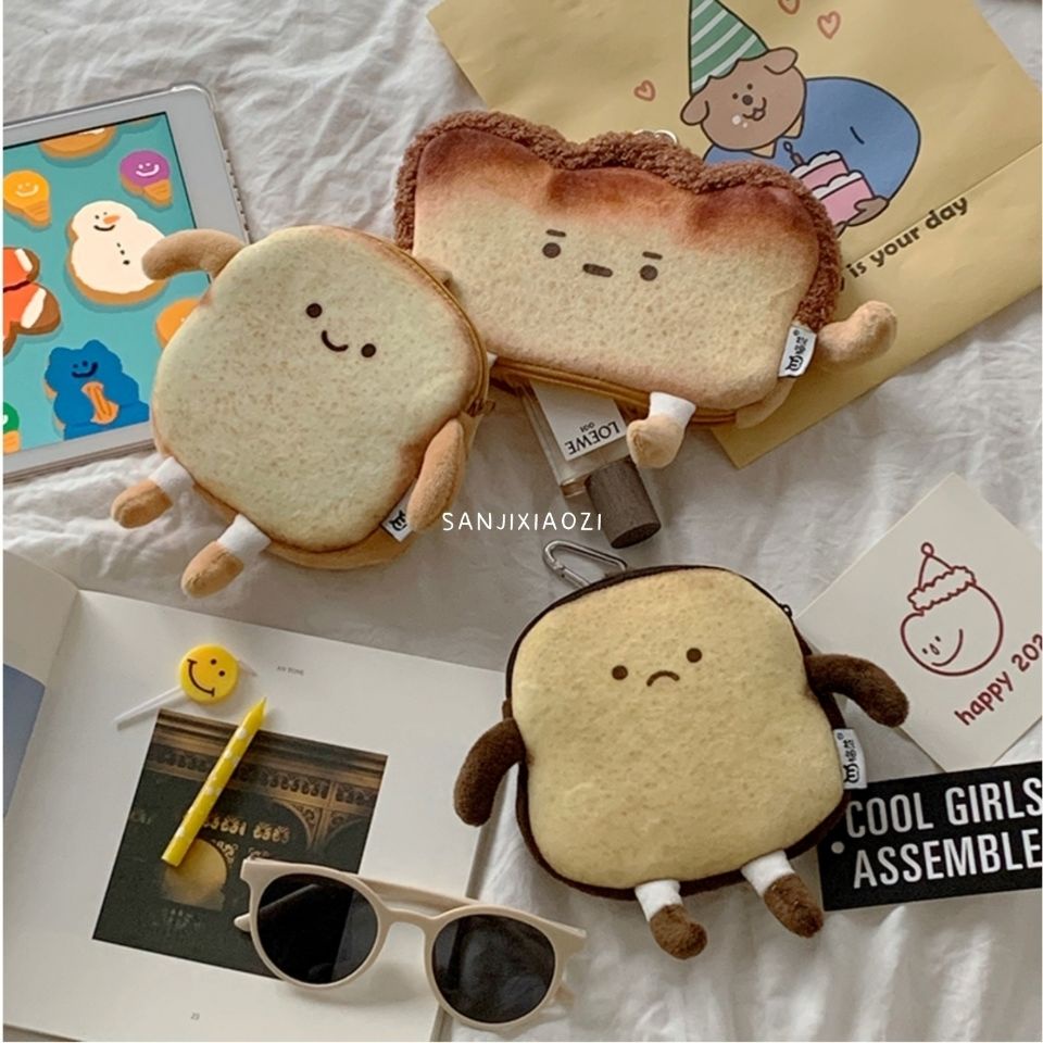 Túi Đeo Chéo Hình Bánh Mì Nướng Hoạt Hình Dễ Thương