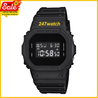 Đồng Hồ Thể Thao Nam, Nữ GS Vuông DW5600 Đen Phong Cách Đơn Giản, Viền Cao Su Siêu Chống Nước