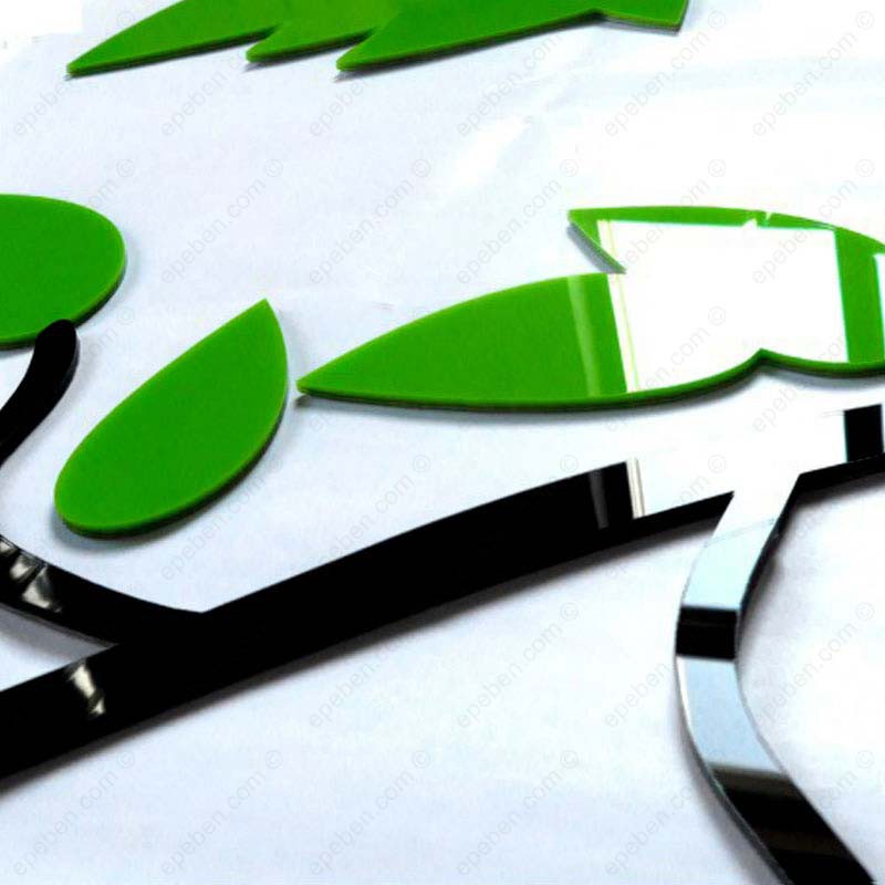 Tranh dán tường mica 3d decor khổ lớn vườn ảnh kỷ niệm trang trí phòng khách, phòng làm việc Nhiều Size - EPeBen