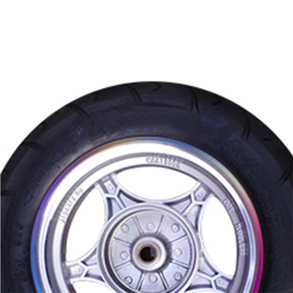 Miếng dán trang trí vành bánh xe hơi thời trang màu phản quang 16 sọc laser 10/12/14/18 inches