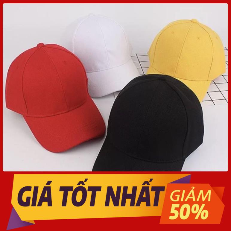 Nón lưỡi trai nón kết trơn màu vàng nam nữ thời trang unisex NKT01