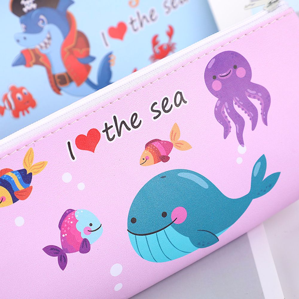 Túi đựng bút bằng da PU in họa tiết quả bơ dễ thương sáng tạo BACK2LIFE