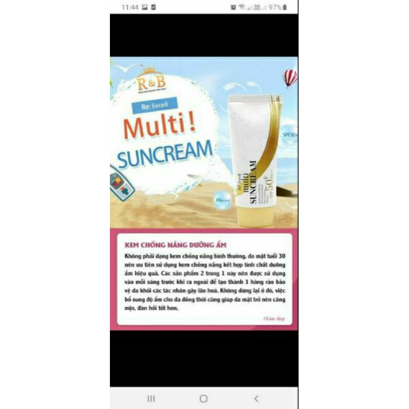 [ Mẫu mới] Kem  chống  nắng Hàn Quốc R&B ^ | BigBuy360 - bigbuy360.vn