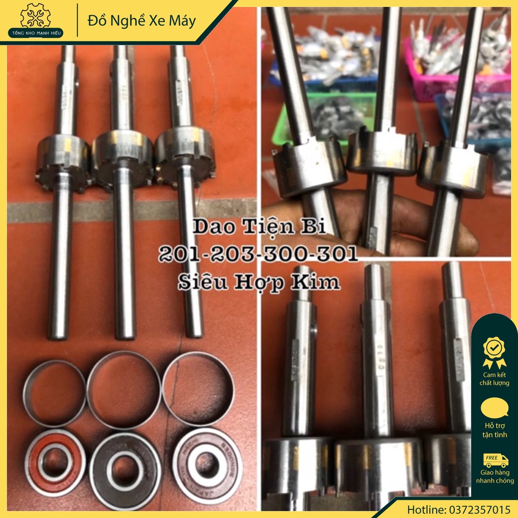 🌟 Dao doa tiện bi xe máy hơp kim Các Cỡ 201-203-300-301 cao cấp - Hàng Có Sẵn