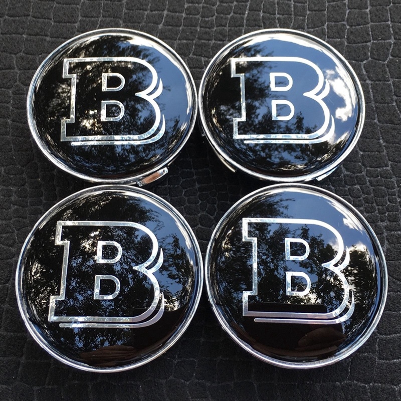 MỚI 4 cái / bộ 75mm Logo Brabus Trung tâm Bánh xe Trung tâm Mũ cho Mercedes Benz