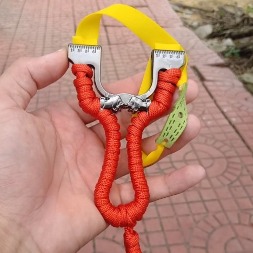Ná Cao Su Giá Rẻ_ Ná Bò Húc + 2 Dây 1mm 2 Mặt