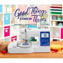 MÁY MAY THÊU BROTHER NV180 + PHẦN MỀM THIẾT KẾ + KHO MẪU